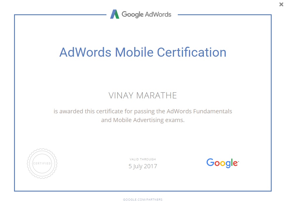 AdWords-Mobile-Certification