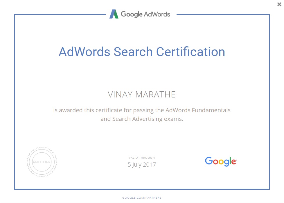 AdWords-Search-Certification